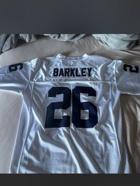 Classic Authentics Saquon Barkley White Jersey